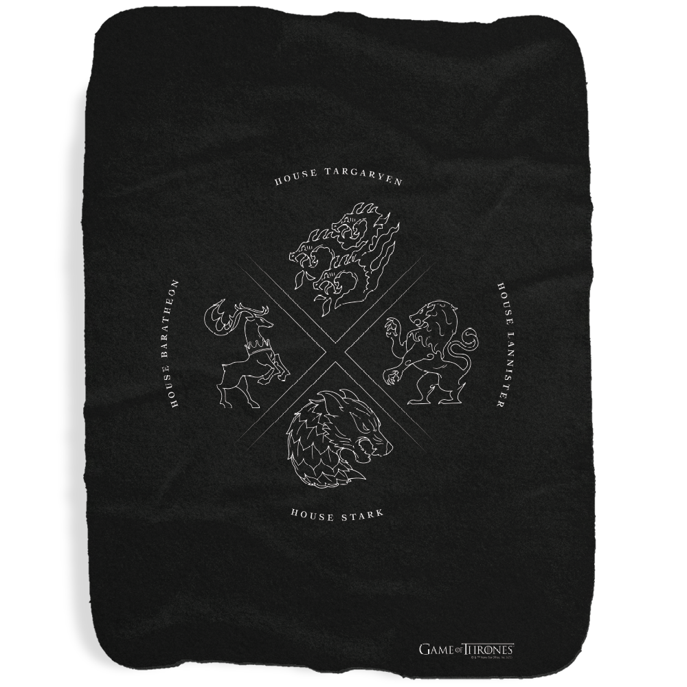 Game of Thrones House Symbol Sherpa Blanket