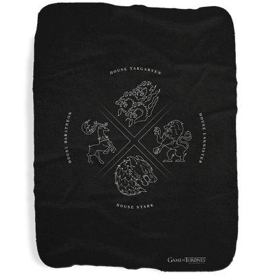 Game of Thrones House Symbol Sherpa Blanket
