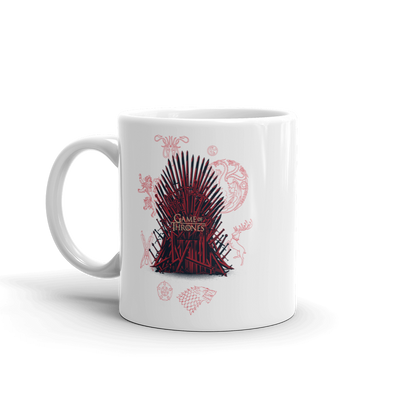Game of Thrones Iron Throne White Mug