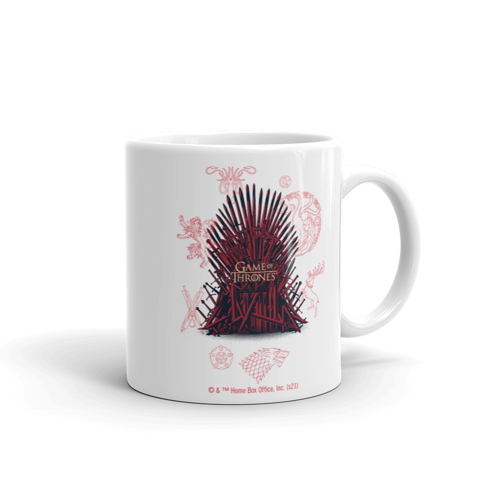 Game of Thrones Iron Throne White Mug