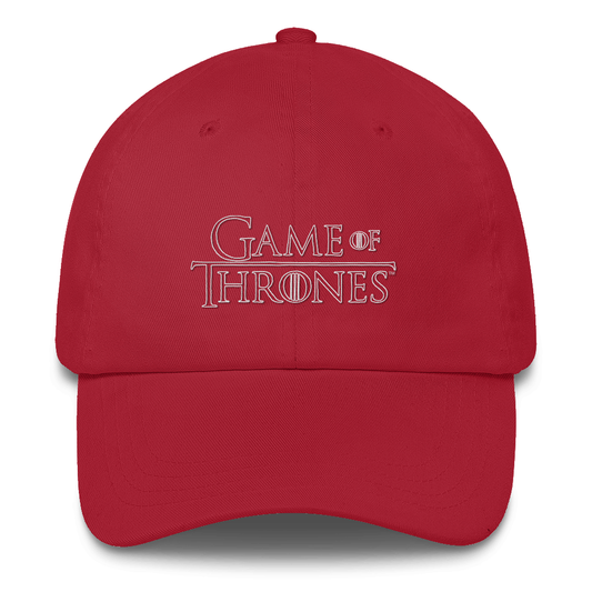 Game of thrones logo embroidered hat - red