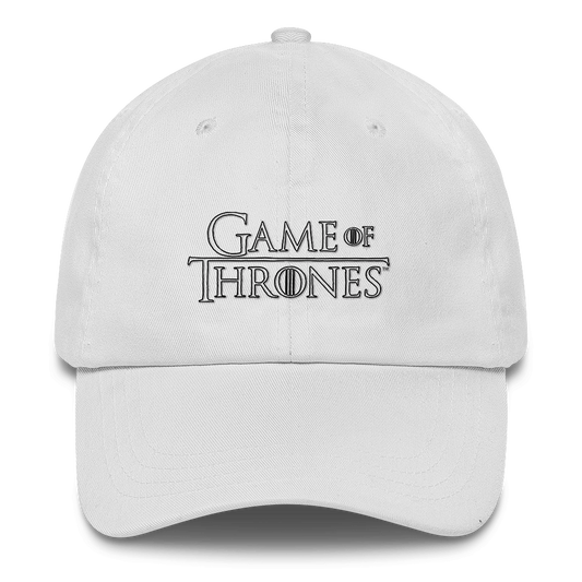 Game of thrones logo embroidered hat - white