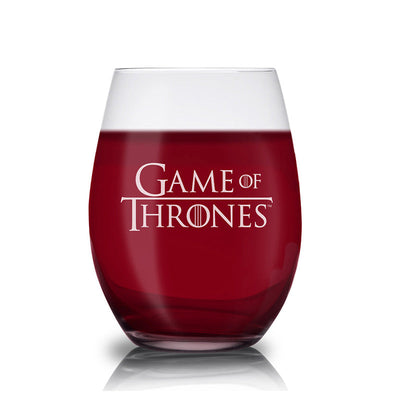 Game of Thrones Logo Laser Engraved Stemless Glass