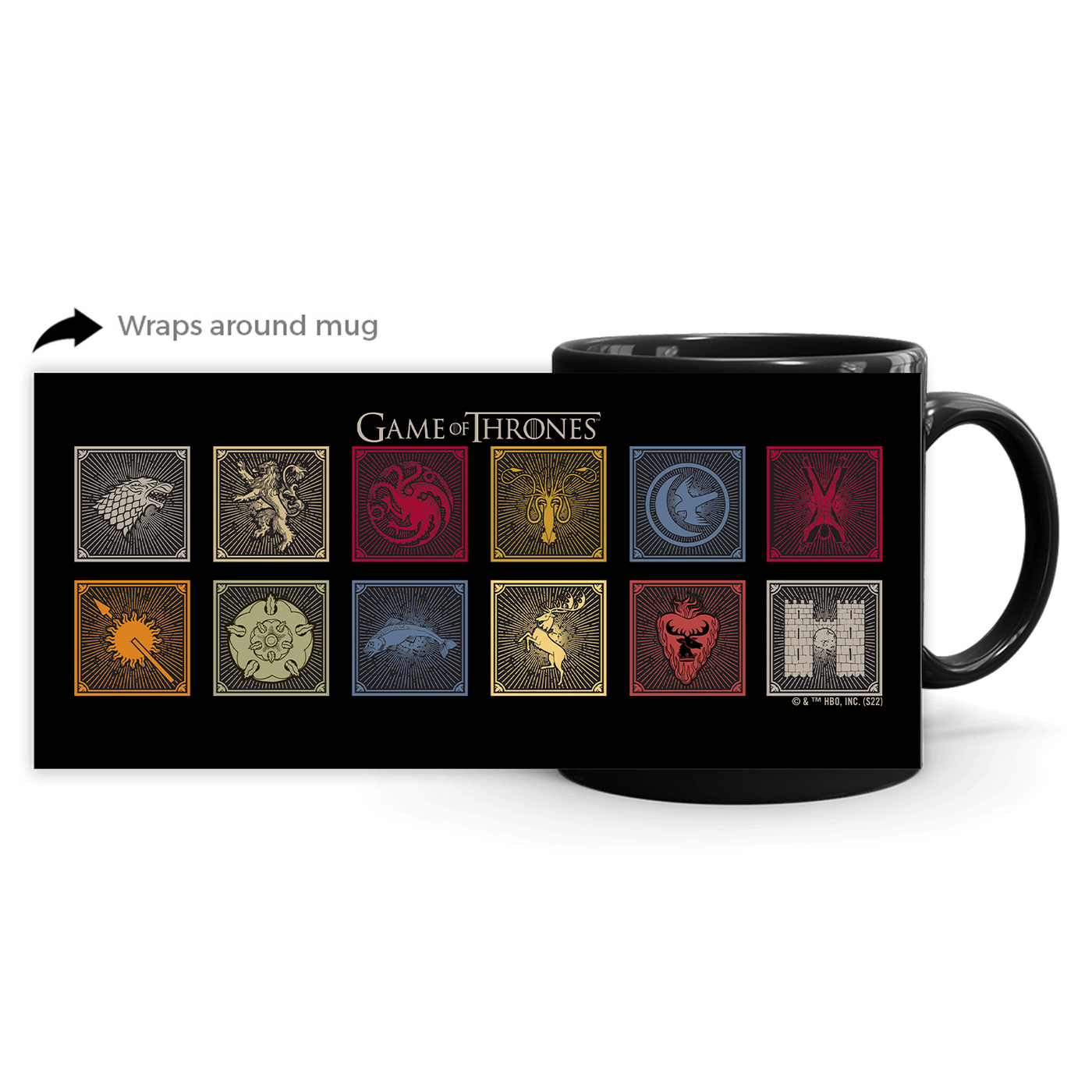 Game of Thrones Sigil Badges Mug