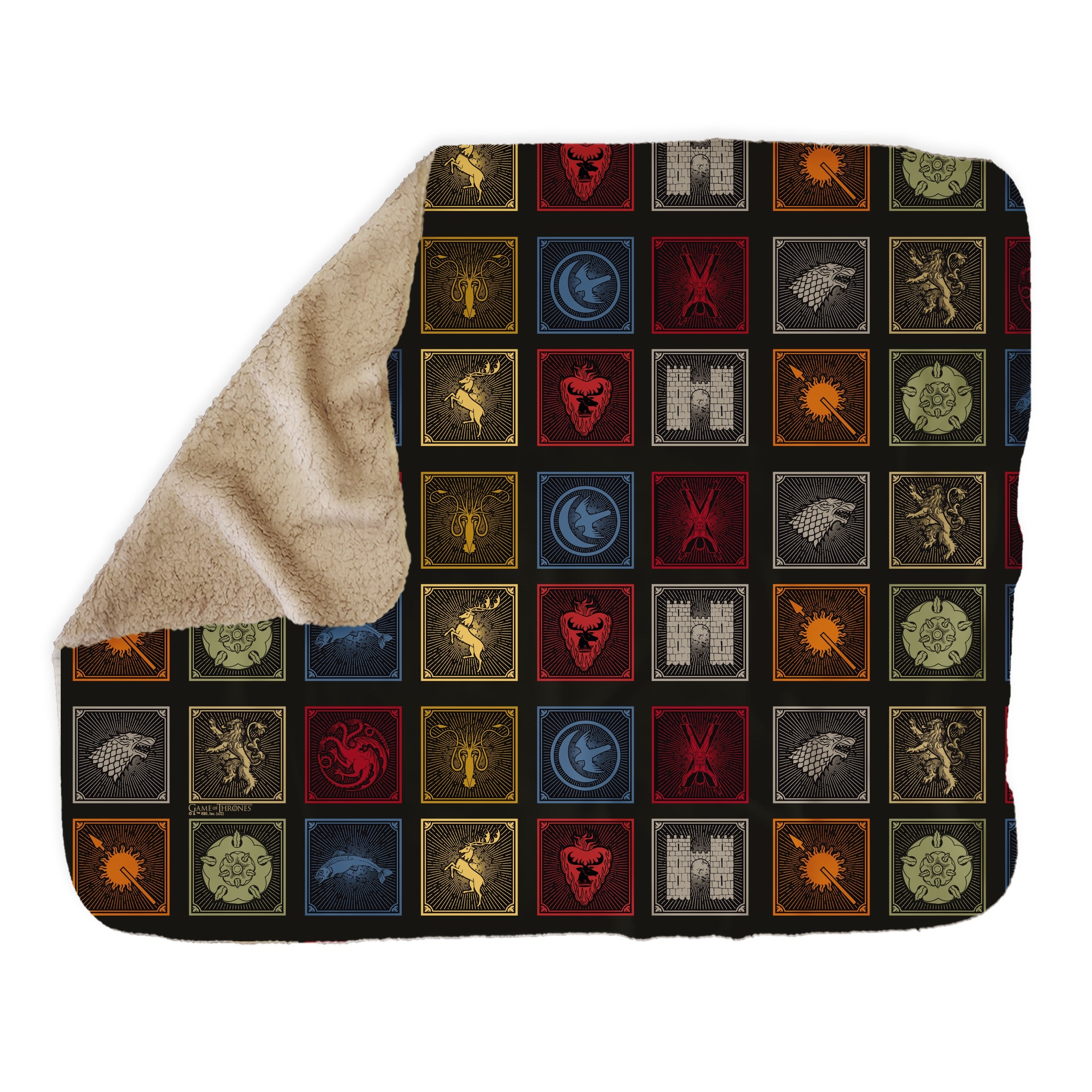 Game of Thrones Sigil Badge Sherpa Blanket