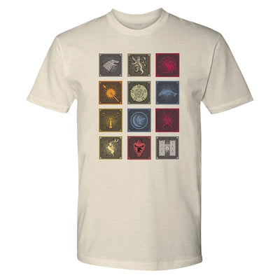 Game of Thrones Sigil Badges Adult Short Sleeve T-Shirt
