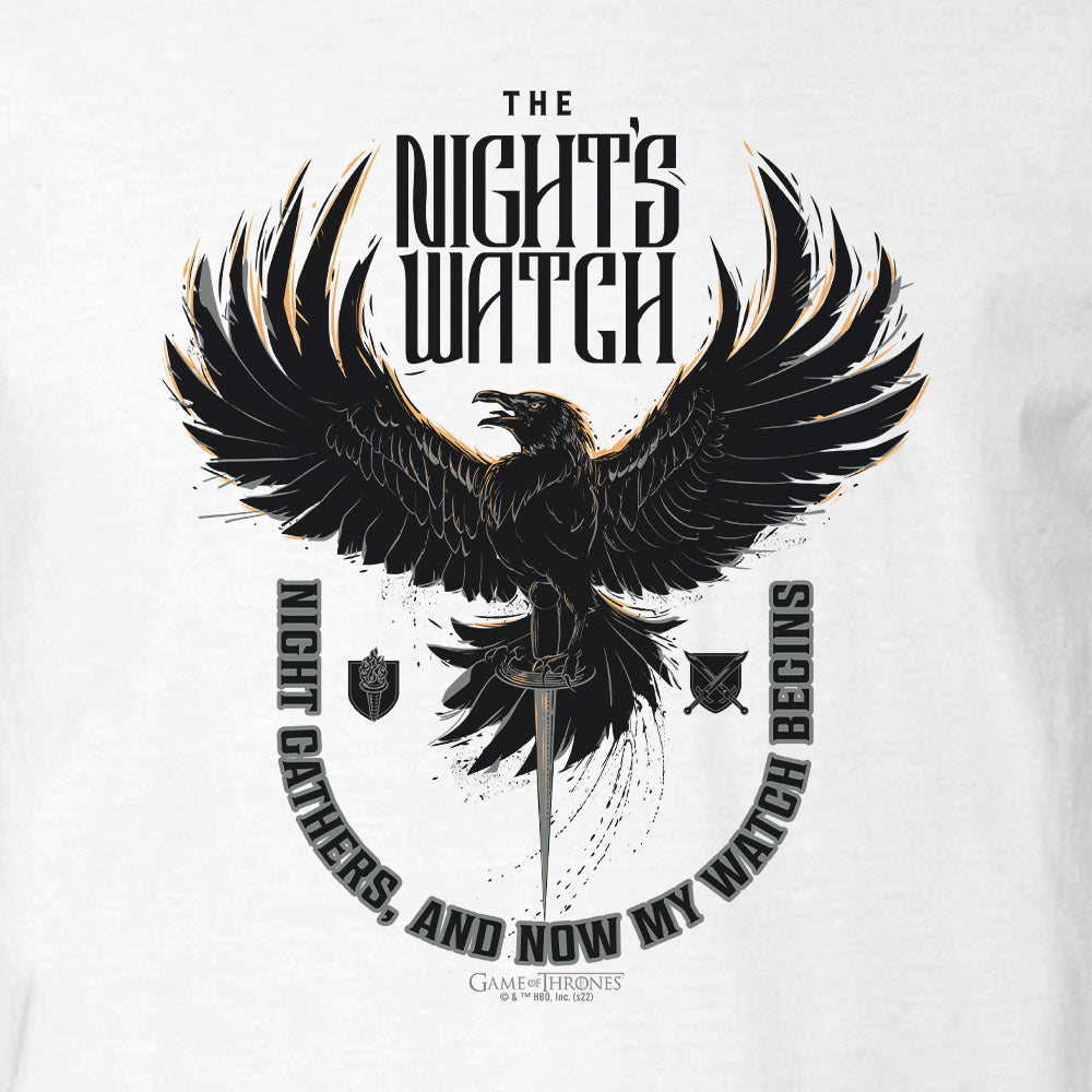 GOT The Night's Watch Adult Short Sleeve T-Shirt