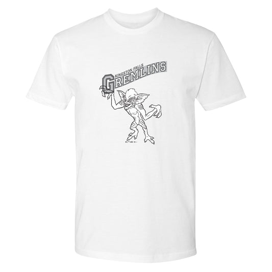 Gremlins kingston falls adult short sleeve t-shirt - white