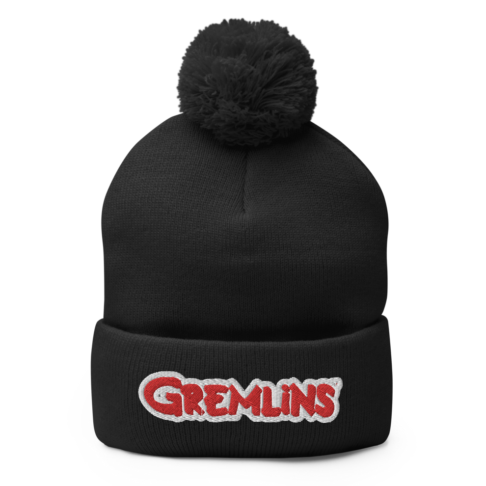 Gremlins Logo Pom Pom Knit Beanie