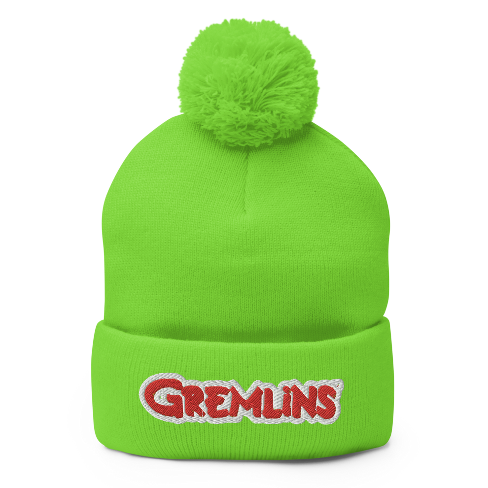 Gremlins Logo Pom Pom Knit Beanie