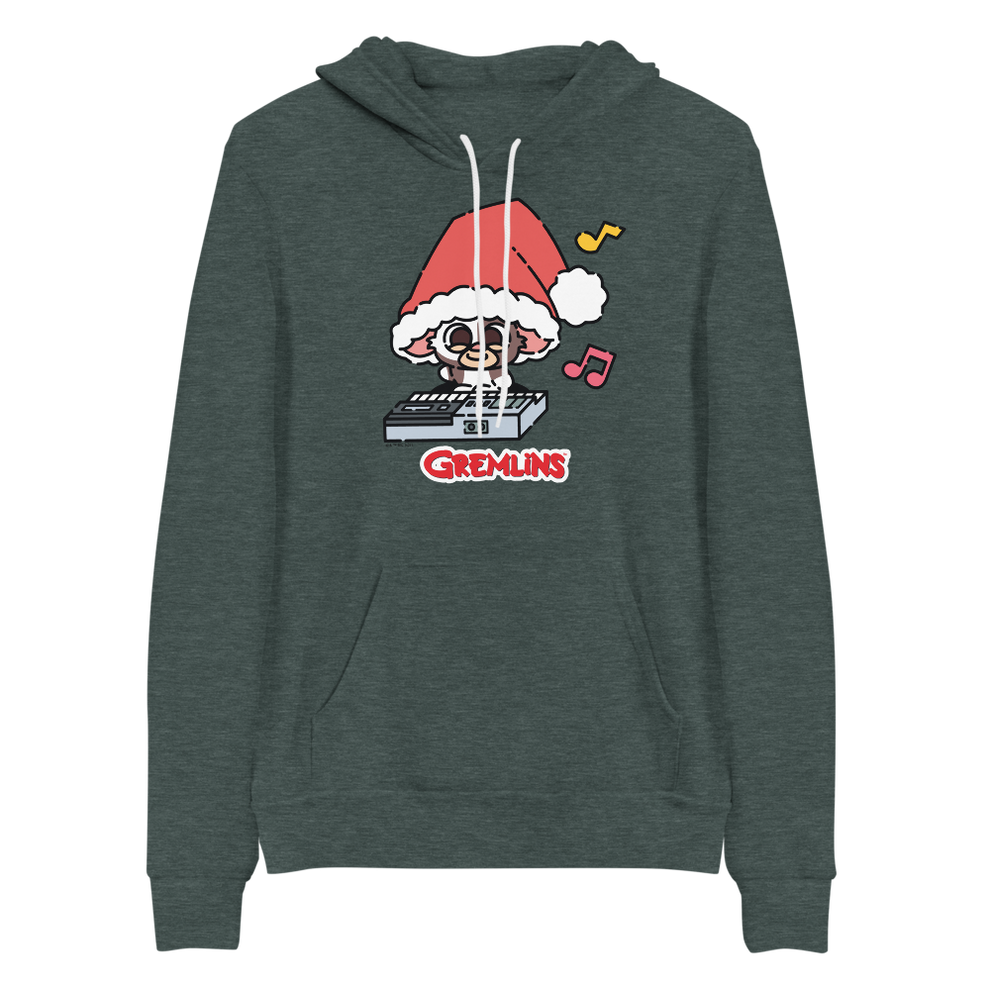 Gremlins Santa Hat Gizmo Adult Fleece Hooded Sweatshirt