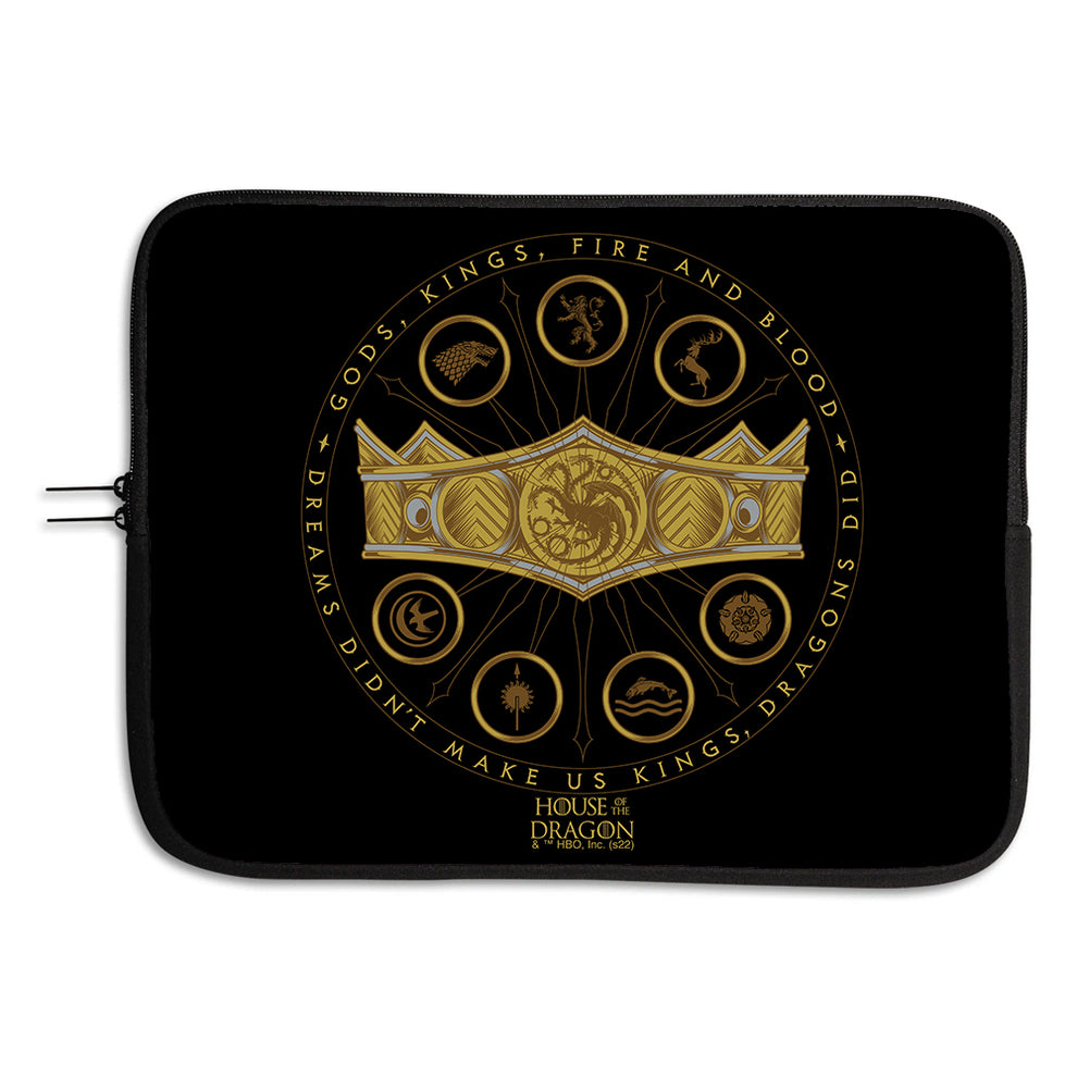 House of the Dragon Crown Neoprene Laptop Sleeve
