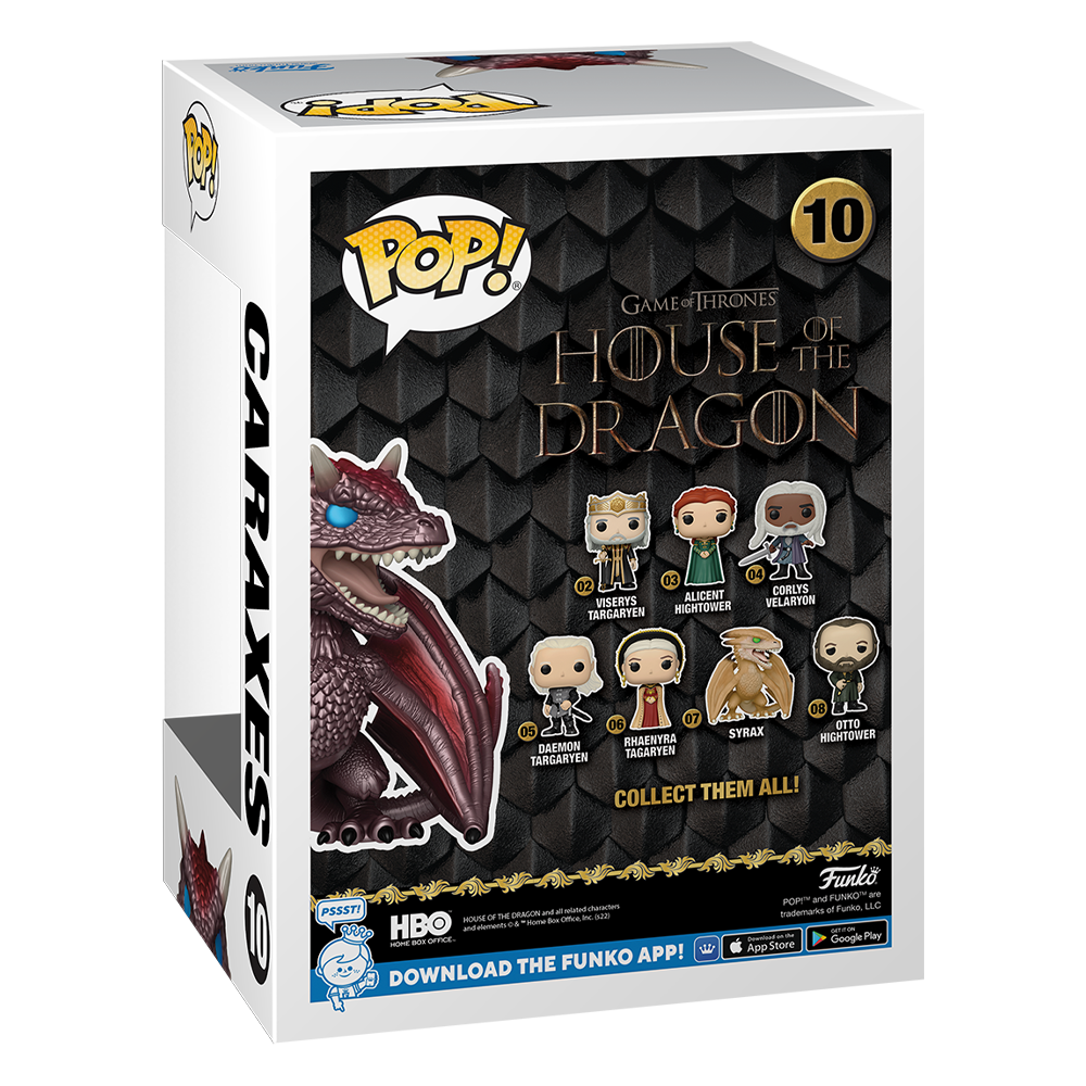 House of the Dragon Metallic Caraxes Exclusive Funko Bundle