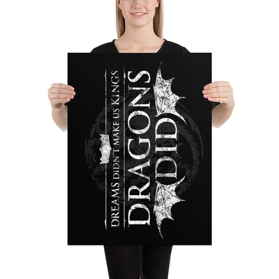 House of the Dragon Dreams Premium Satin Poster