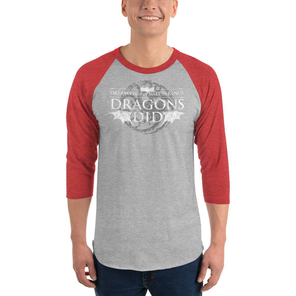 Exclusive House of the Dragon Dreams Unisex 3/4 Sleeve Raglan Shirt