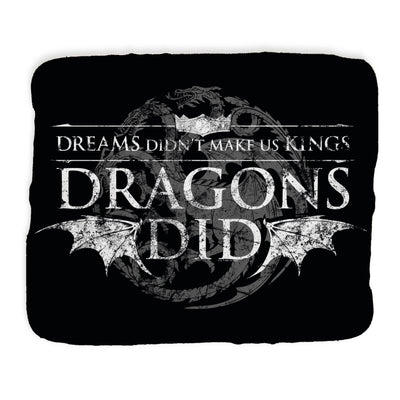 Exclusive House of the Dragon Dreams Grey Sherpa Blanket