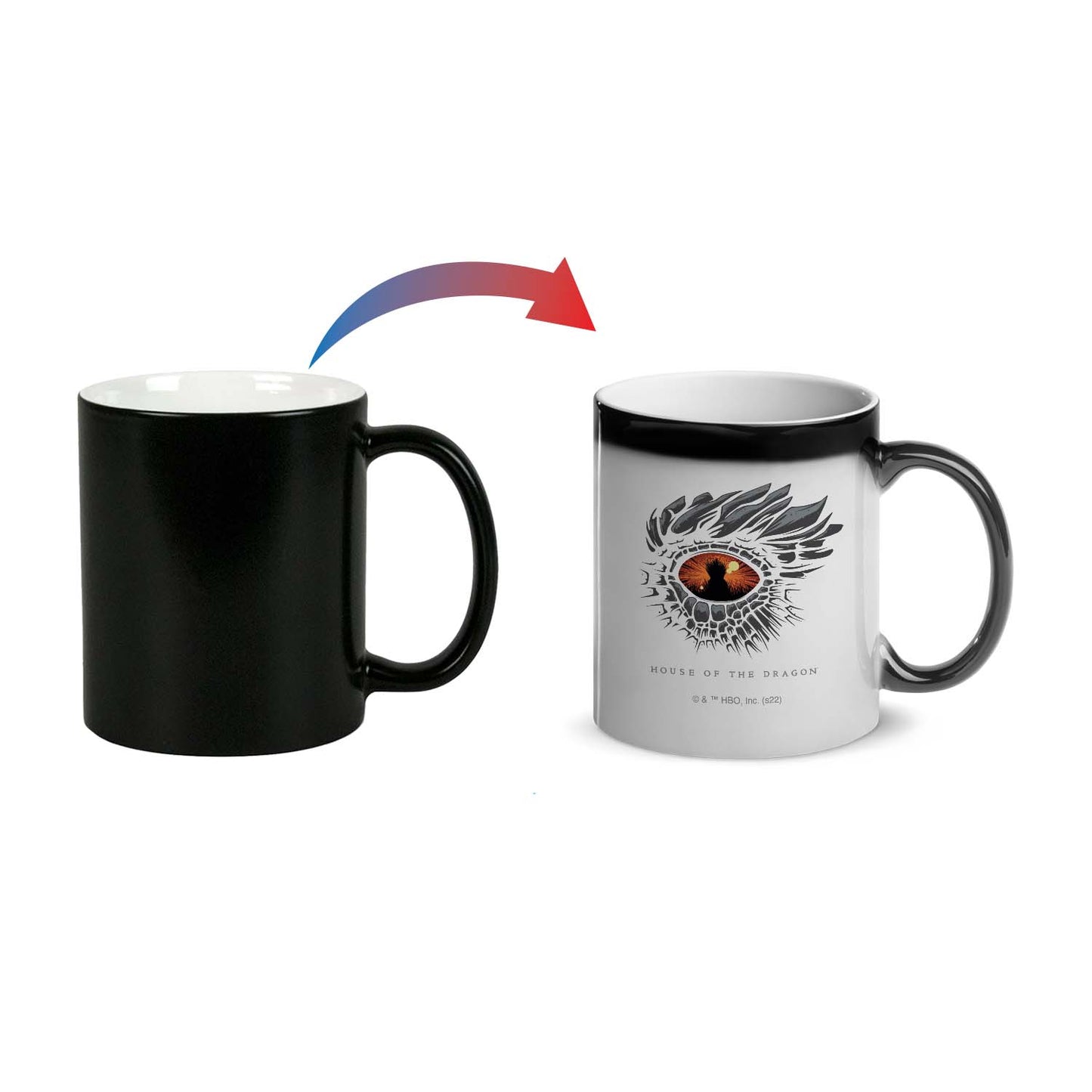 House of the Dragon Dragon Eye Black Color Changing Mug