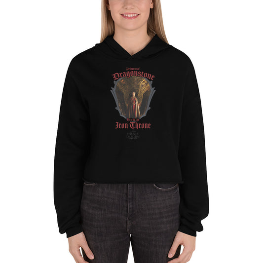 House of the Dragon E1 Princess of Dragonstone Women's Fleece Crop Hooded Sweatshirt