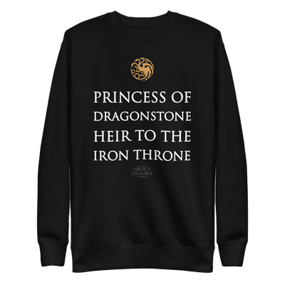 House of the Dragon Heir to the Throne Unisex Fleece Pullover