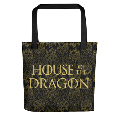 House of the Dragon Dragon Pattern Premium Tote Bag