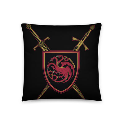 House of the Dragon Swords Throw Pillow