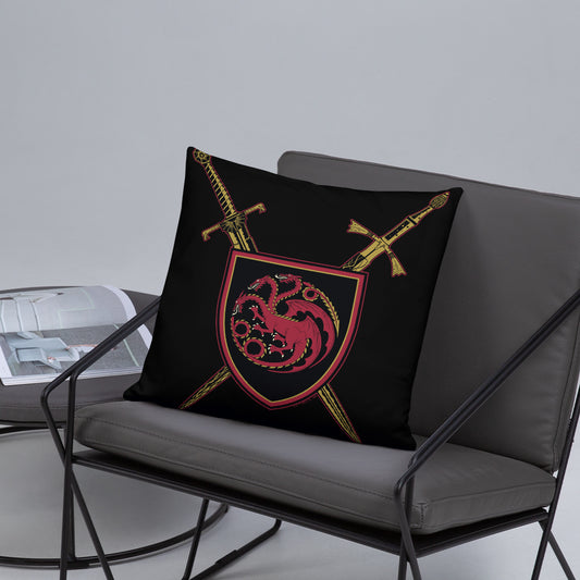House of the Dragon Swords Throw Pillow