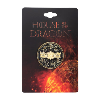 House of the Dragon Crown House Gold Enamel Pin