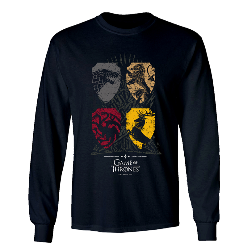 Game of Thrones Color Block Adult Long Sleeve T-Shirt