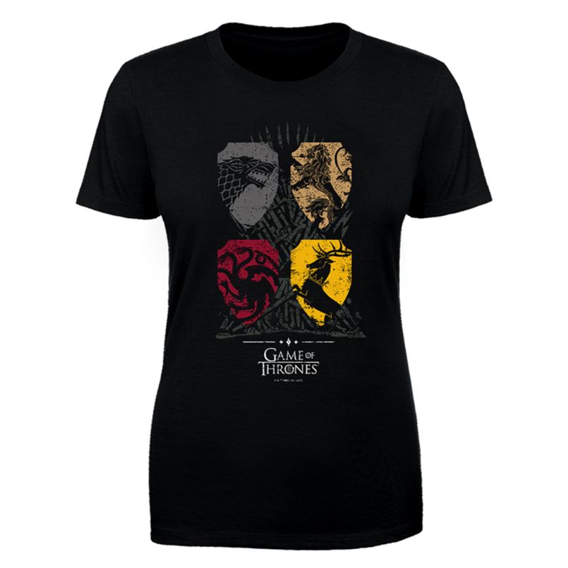 Game of Thrones House Color Block Women's Short Sleeve T-Shirt