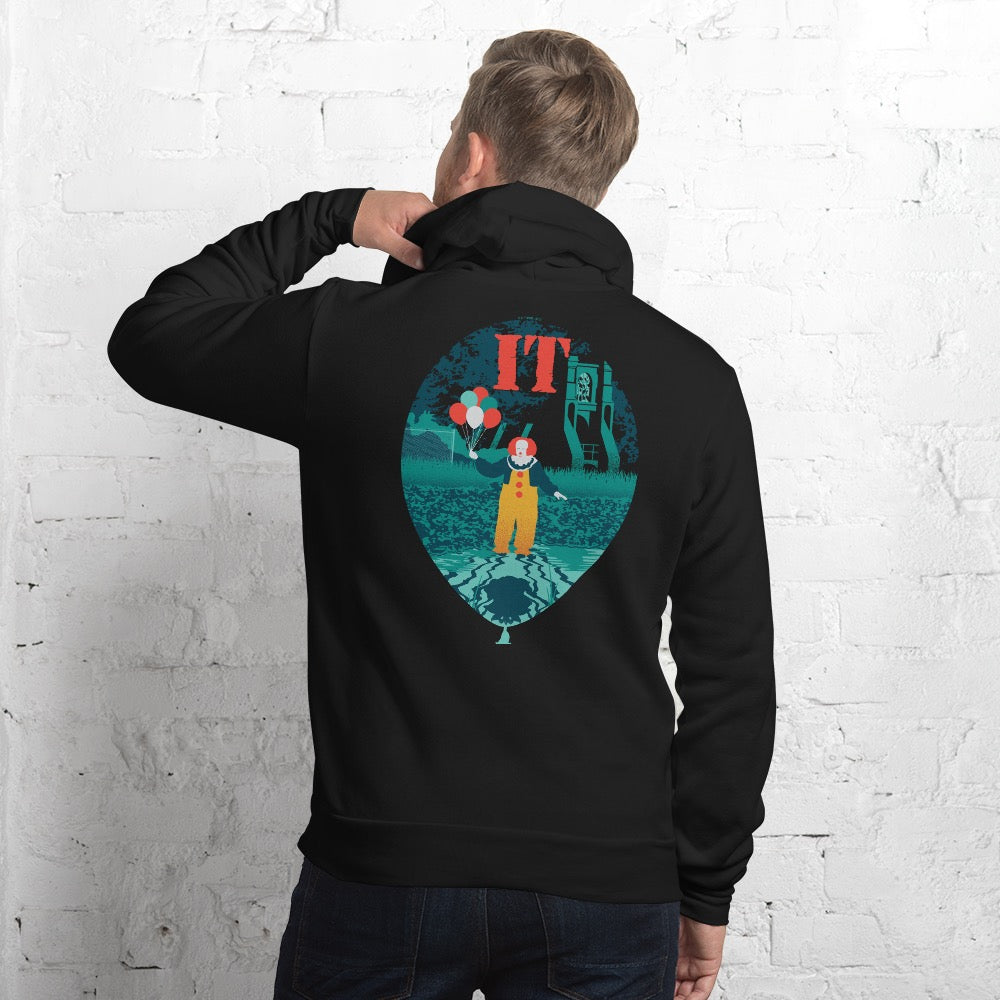 IT Balloon Pennywise Embroidered Adult Hoodie