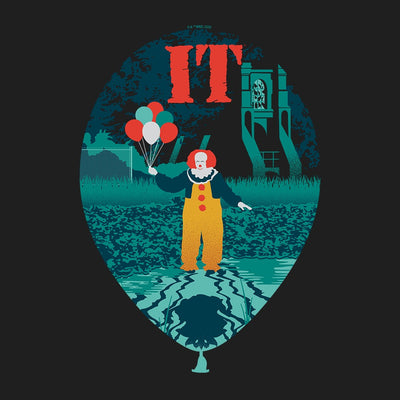 IT Balloon Pennywise Embroidered Adult Hoodie