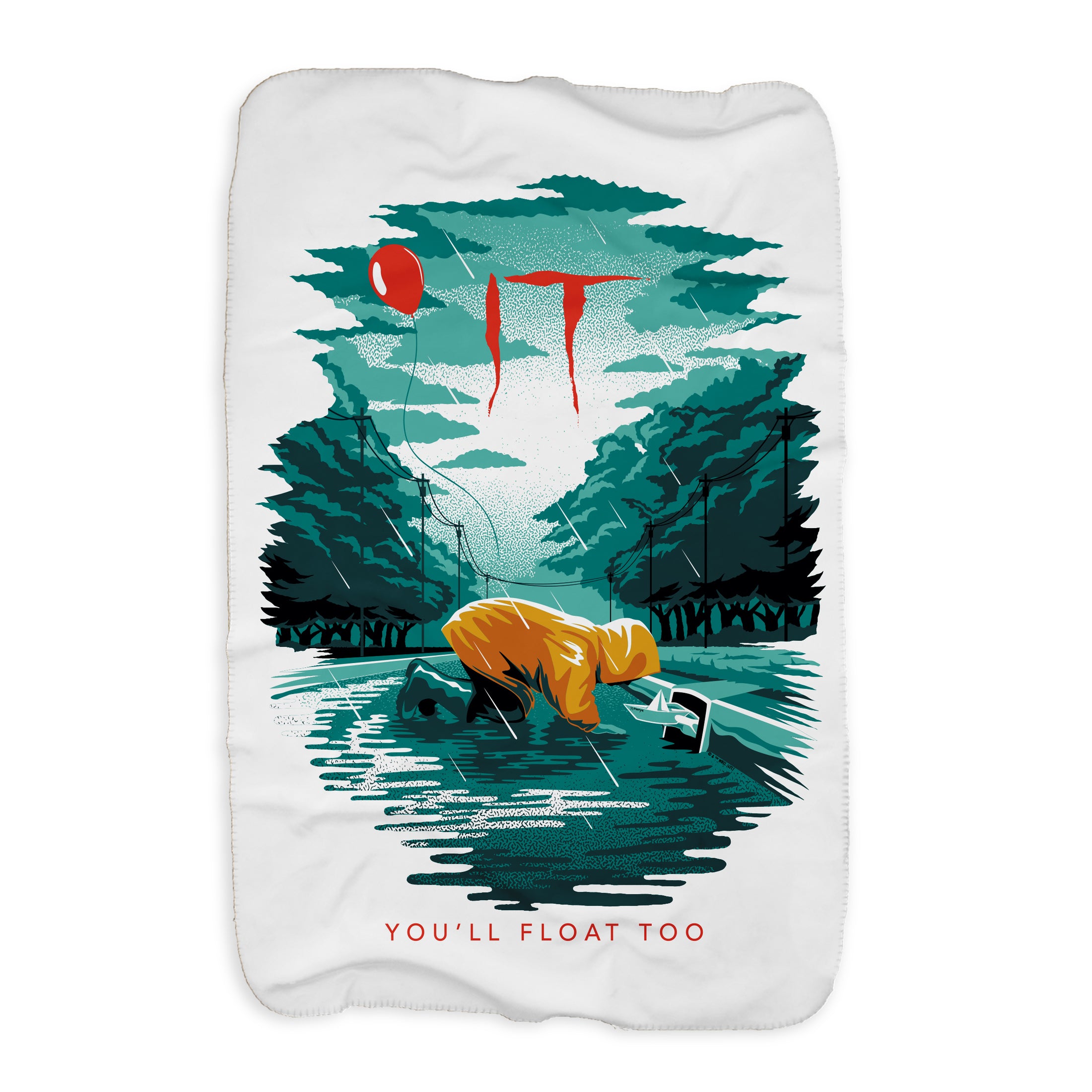IT You'll Float Too Sherpa Blanket
