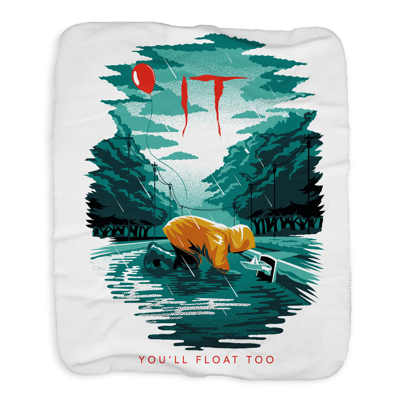 IT You'll Float Too Sherpa Blanket