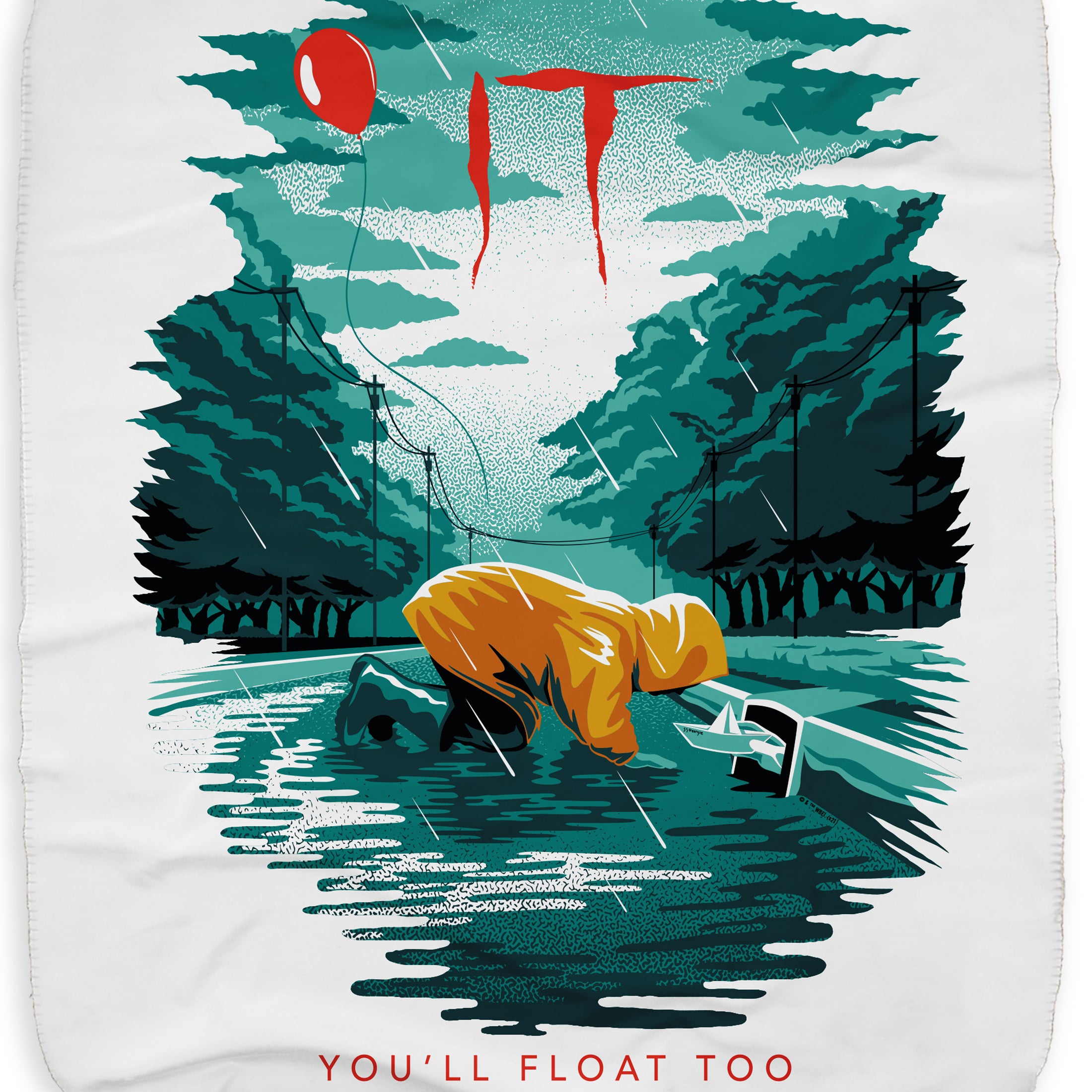 IT You'll Float Too Sherpa Blanket