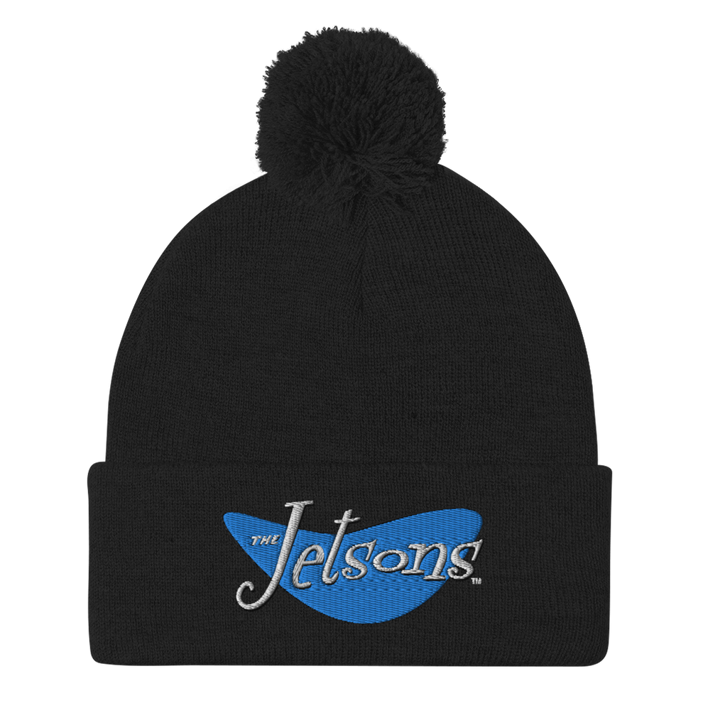 The Flintstones Logo Pom Pom Knit Beanie