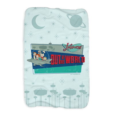 The Jetsons Out Of This World Sherpa Blanket