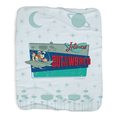The Jetsons Out Of This World Sherpa Blanket