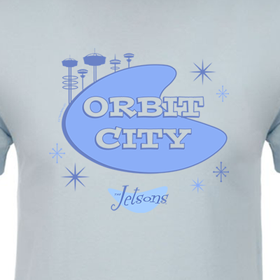 The Jetsons Orbit City Adult Short Sleeve T-Shirt