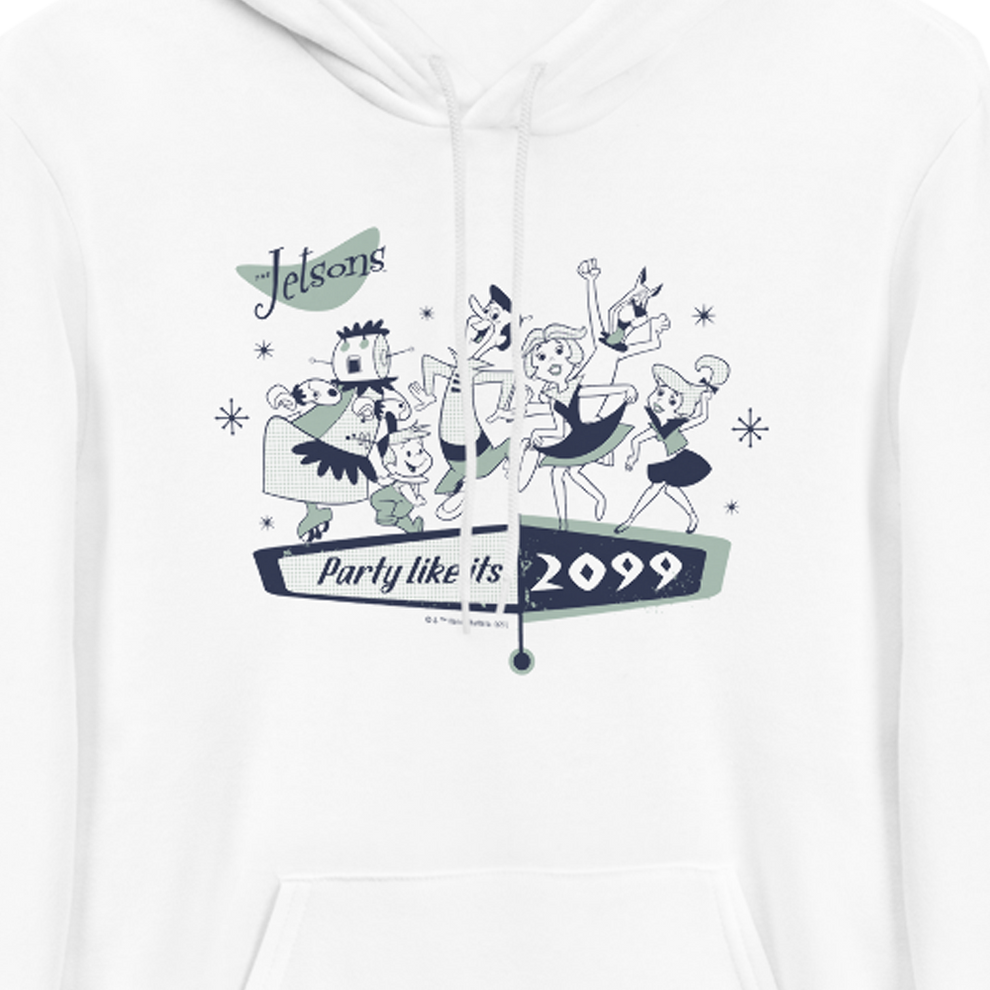 The Jetsons Party Like It's 2099 Adult Fleece Hooded Sweatshirt