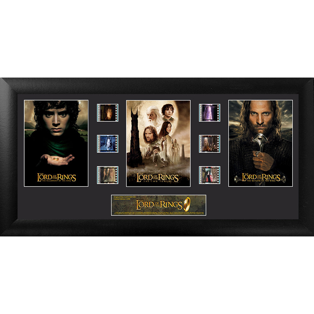 The Lord of the Rings Trilogy FilmCells Framed Wall Art Presentation ...