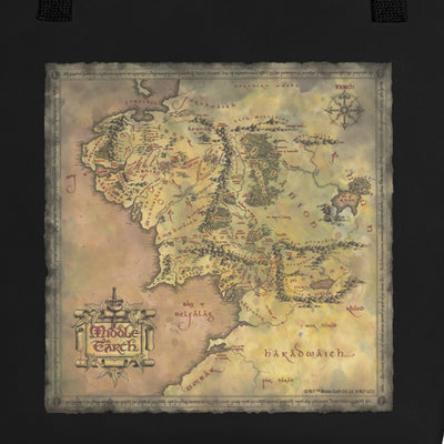 Lord Of The Rings Map Of Middle Earth Beach Bag