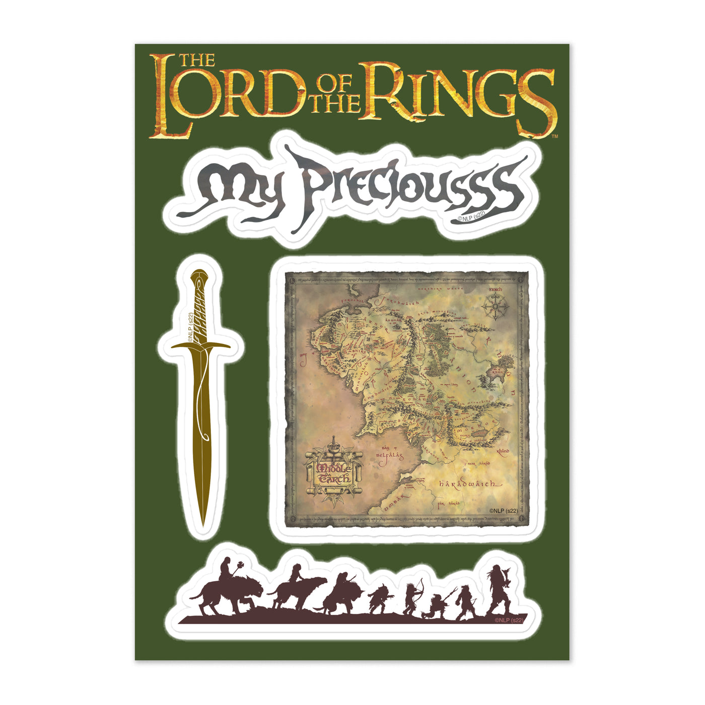 The Lord of the Rings Sticker Sheet Pack