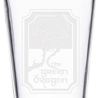 Lord Of The Rings The Green Dragon Pub Laser Engraved Pint Glass
