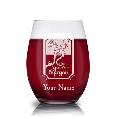 The Lord of the Rings The Green Dragon Pub Personalized Laser Engraved Stemless Glass
