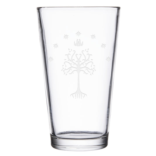 Lord Of The Rings Tree Of Gondor Laser Engraved Pint Glass