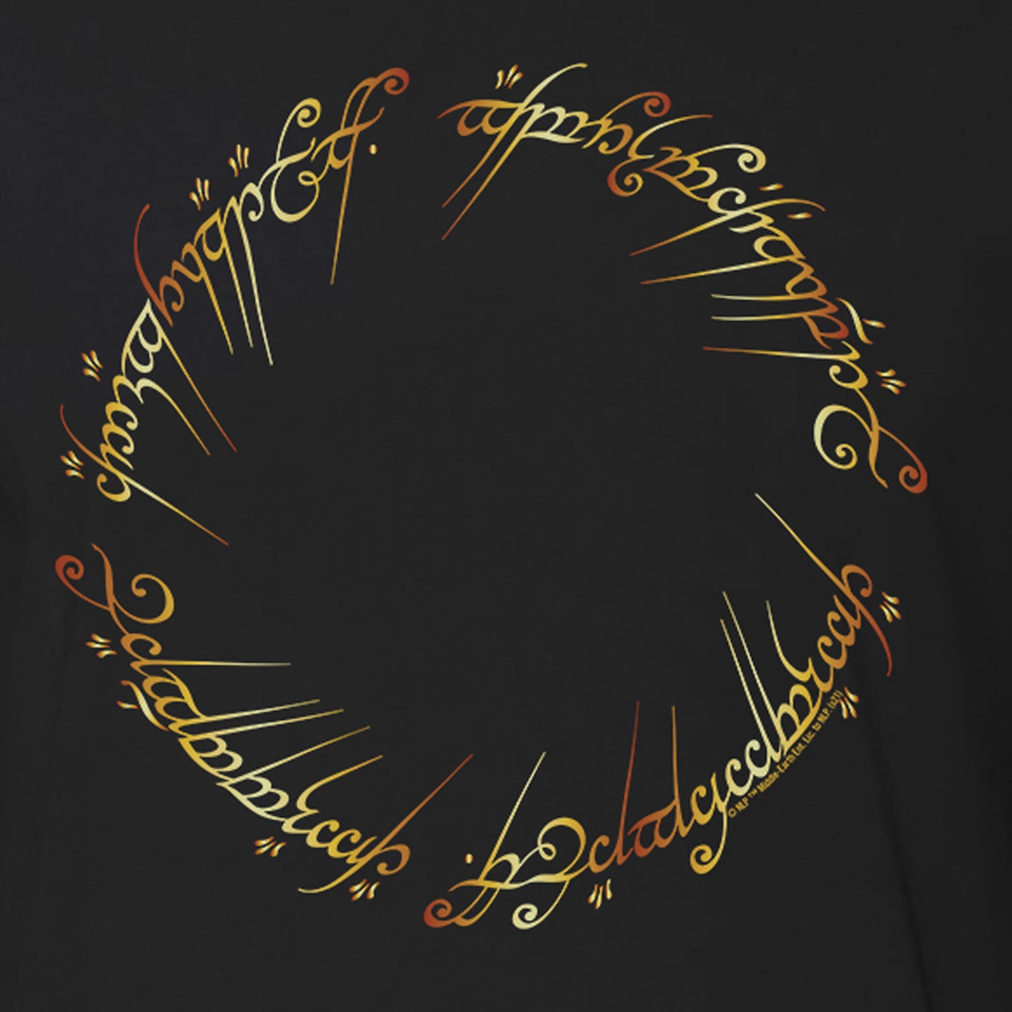 Lord Of The Rings The One Ring Adult Short Sleeve T-Shirt