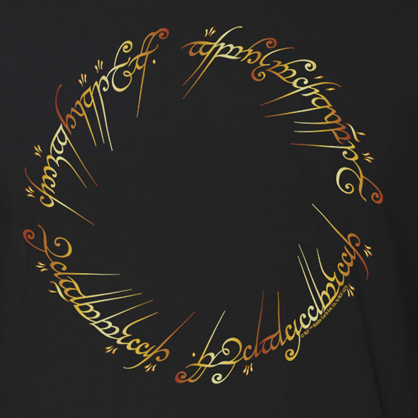 Lord Of The Rings The One Ring Adult Short Sleeve T-Shirt