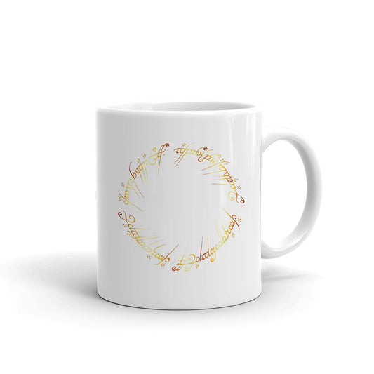 The lord of the rings the one ring mug - white