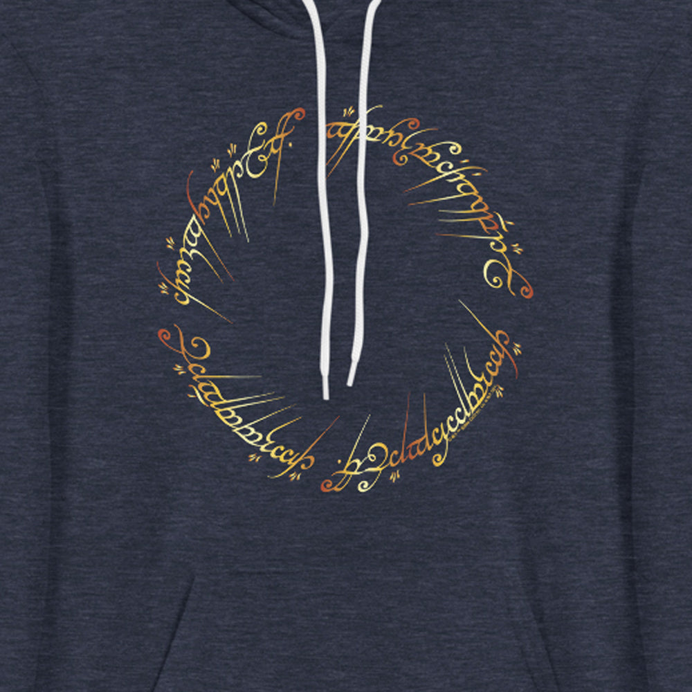 Lord Of The Rings The One Ring Adult Fleece Hooded Sweatshirt