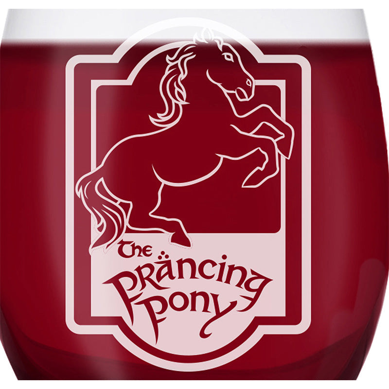 The Lord of the Rings The Prancing Pony Pub Laser Engraved Stemless Glass